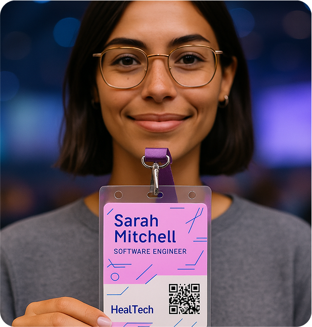 Badge scanning and lead capture interface